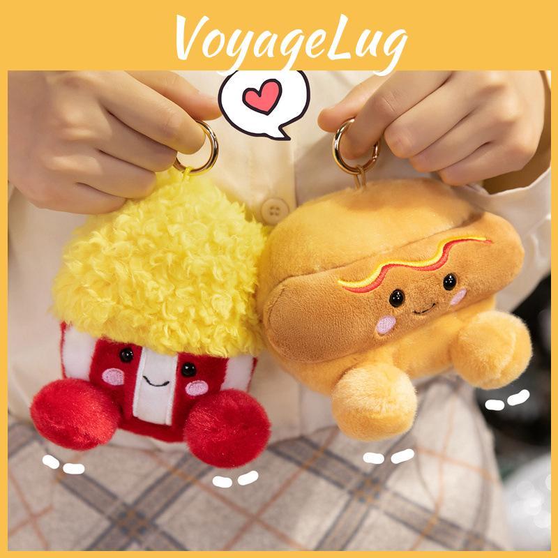 Smiling Fruit Plush Toy Keychain For Kids With Soft Short Plush Material