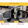 For Volvo XC40 2019-2022 Glossy Black Exterior Rear View Mirror Frame Cover Trim