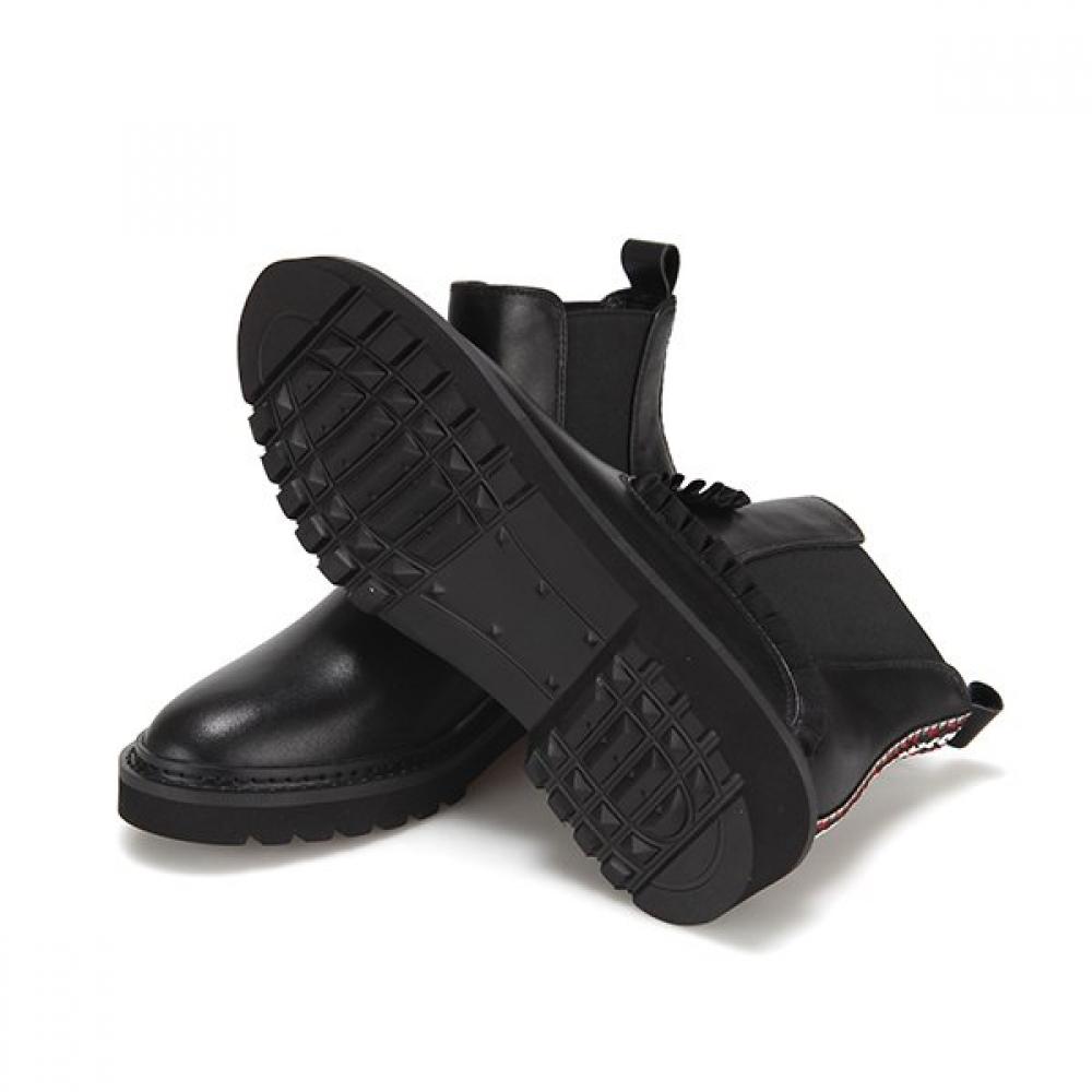 Barbara Leather Ankle Boots Bze802bk