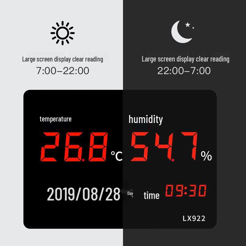 Rongce Industrial-Grade Digital Temperature and Humidity Meter (CN version)