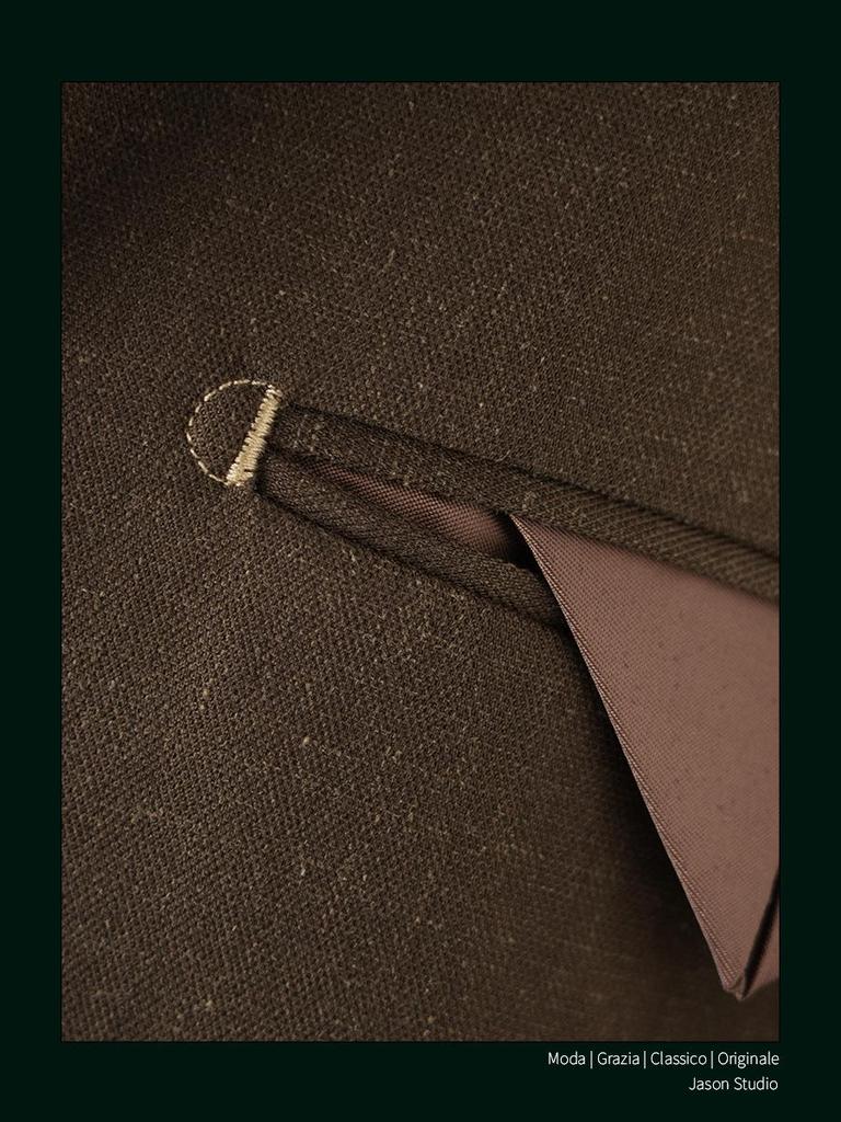 Ruishen Spring/Autumn Men's Retro Linen Blend Suit Collar Jacket