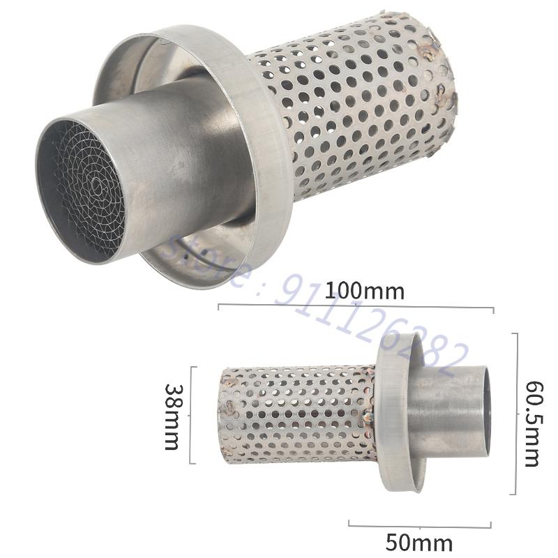 Universal 51mm 60mm Motorcycle Exhaust Escape Modified Muffler Removable Catalyst Silencer DB Killer Noise Reduction Purify