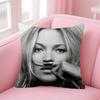 1pcs Beauty K-Kate Moss Double-sided Printed pillow cover Short plush Suitable living rooms bedrooms sofas throw cushion cover