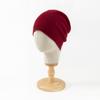 % Pure Wool Knitted Hat Autumn and Winter Warm Solid Color Cold Hat Men's and Women's Versatile Dome Hat Ear Protector Head Wool Hat