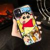 C-Crayon Cartoon Shin Chan Phone Case For IPhone 16 Pro Max Case 11 12 13 14 15 Pro Plus X XS MAX Case Matte Cover