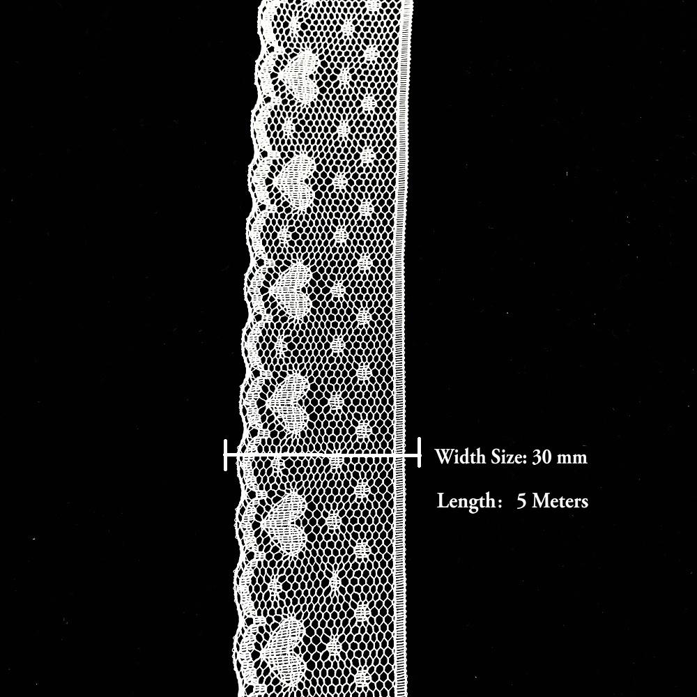 5 Meter Weiß Schwarz Spitzenband Sortierte Muster Borten für Geschenkverpackung Weihnachten Hochzeitsdekorationen DIY Basteln Nähzubehör