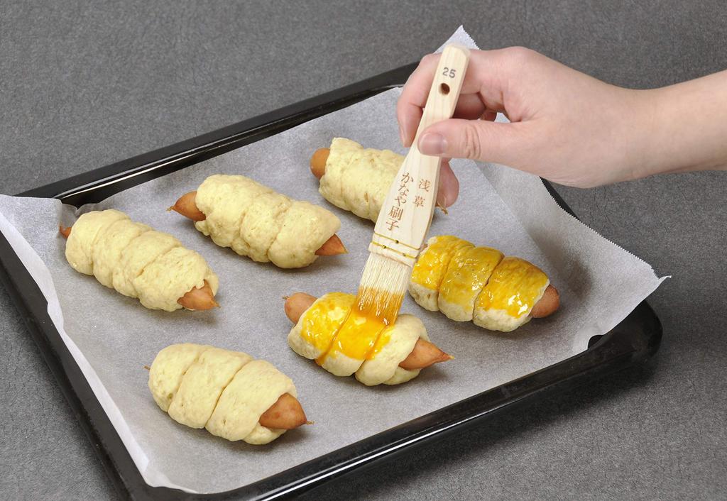 Sakai Sangyo Cooking Short Handle for Easy To Spread Made In Japan Brush, 25mm, Cooking, Bread, Baking, Sauces,