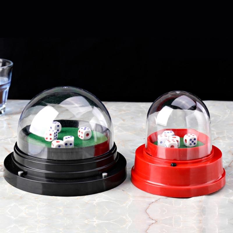 Electric Dices Roller Dices Automatic Roller Cup for KTV Pub Bar Dices Box Dices Games Automatic Dices Cup with 5 Dices
