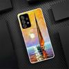 Sailing Boat Phone Case For Samsung Galaxy A55 A54 A52 A53 A15 A14 A12 A13 A25 A24 A22 A23 A35 A34 A32 A33 A04S A02S A03S Call P
