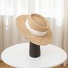 French Elegant Temperament Celebrity Concave Top Retro Top Hat Women'S Summer Big Eaves Treasure Grass Handwoven Ring Top Straw Hat