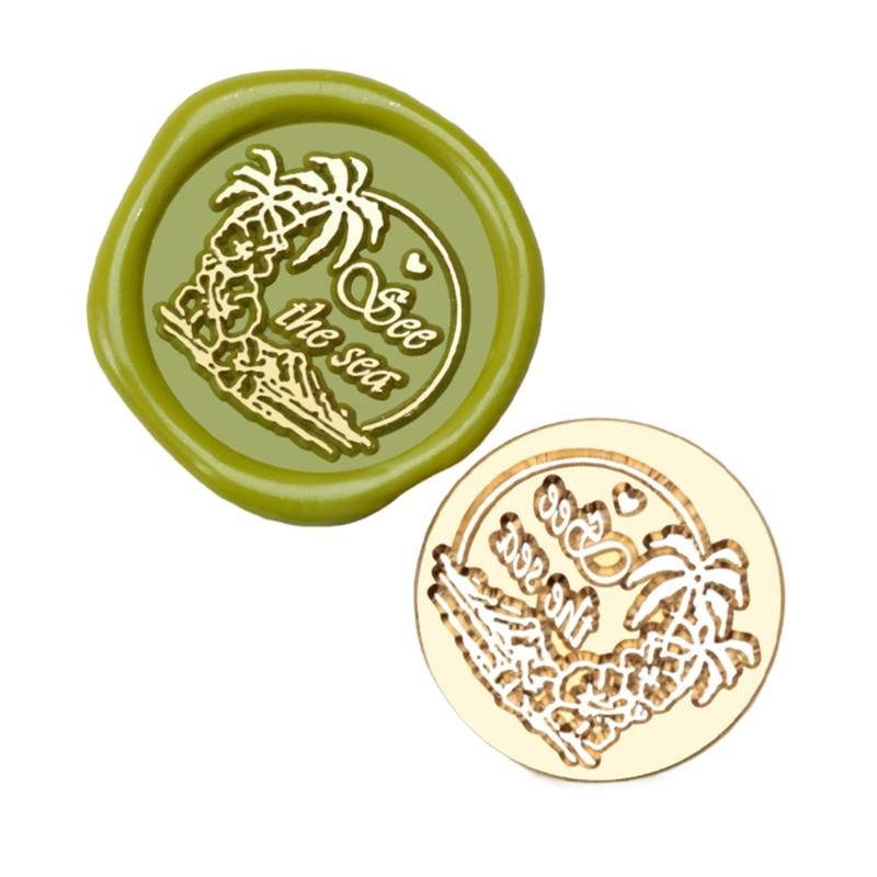 10Pcs Embossed Seal Stamp Head Scrapbooking Stamp Head for Appreciation Card Invitations Envelope Embellishment