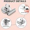 Fridge Magnetic Clips 12pcs Metal Heavy Duty Magnet Clips for Whiteboard Fridge Photo Displays Reusable Snack Bag Sealing Tool