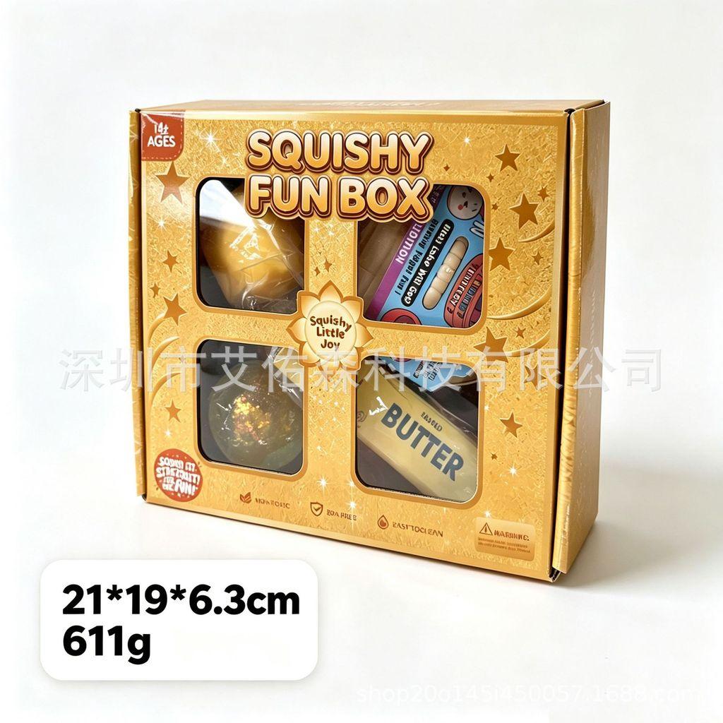 Squishy Sensory Toys Set Cute Soft Squeeze Fidget Toy Kit Stress Relief Squishies For Kids Christmas Advent Calendar Gift For Boys Girls Party Favors