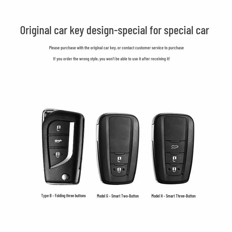 Key Case for Toyota: Fits Corolla, Camry, Levin, Avalon, Highlander, RAV4 & CHR - Women's Shell & Buckle Bag