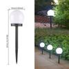 4pcs Smart Solar Powered LED Outdoor Ground Light Waterproof LED Bulb Light Solar Garden Light LED Path Light Yard Lawn
