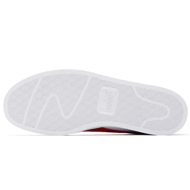 Puma Smash Vulc V3 Lo White High Risk Red Unisex Sneakers 380752-04
