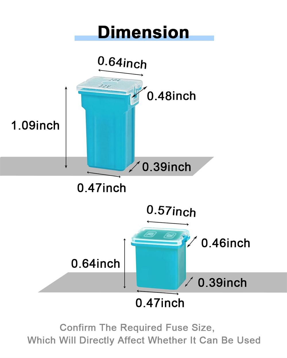 Jcase Car Fuse Kit - 40pcs - Low Profile/Tall/Standard 20A-60A For RV/SUV/Car/Boat