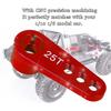 Aluminum Alloy 25T Steering Servo Horn Arm Suitable for RC 1:8:10 Model Car (Blue ( 86NB))