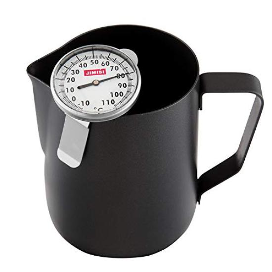 HMS FUN COFFEE Coffee Thermometer Drip Steam Drip Pot Milk Pitcher Espresso Milk Frothing Liquid Thermometer 13cm Stainless Steel