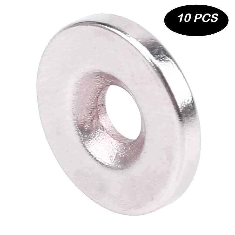 

10Pcs сильні магніти круглі диски кільцевий отвір N50 N35 рідкоземельний неодимовий магніт N35-18*4*5mm