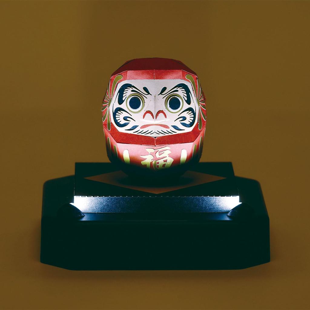 Kawada Paper Nano 360 Daruma x 12 x 17 Wiek 12 i Miniaturowa Lalka Wnętrza z Papieru, Czerwona, PS-18, 0,7 cm, Góra, Zestaw, Zestaw, Projekt, PS-18