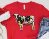 Christmas Cow Lights Shirt, Mooey Christmas T-Shirt, Christmas Cow T-Shirt, Highland Cow Shirt, Cute Cow Gifts, Western Christmas Shirt Gift