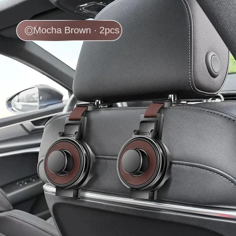 3 In 1 Car Headrest Cup Holder and Hook Multifunctional Cup Holder and Cell Phone Holder Car Headrest Hooks Car Accessories