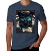 Black Panther In Sunglasses Tshirt Fashion Simple Casual Tee Shirt
