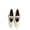 French Retro Niche Rivet Double Buckle Mary Jane Flat Single Shoes Women's 2025 New Korean Version of Soft-soled Ballet Ladyshoes