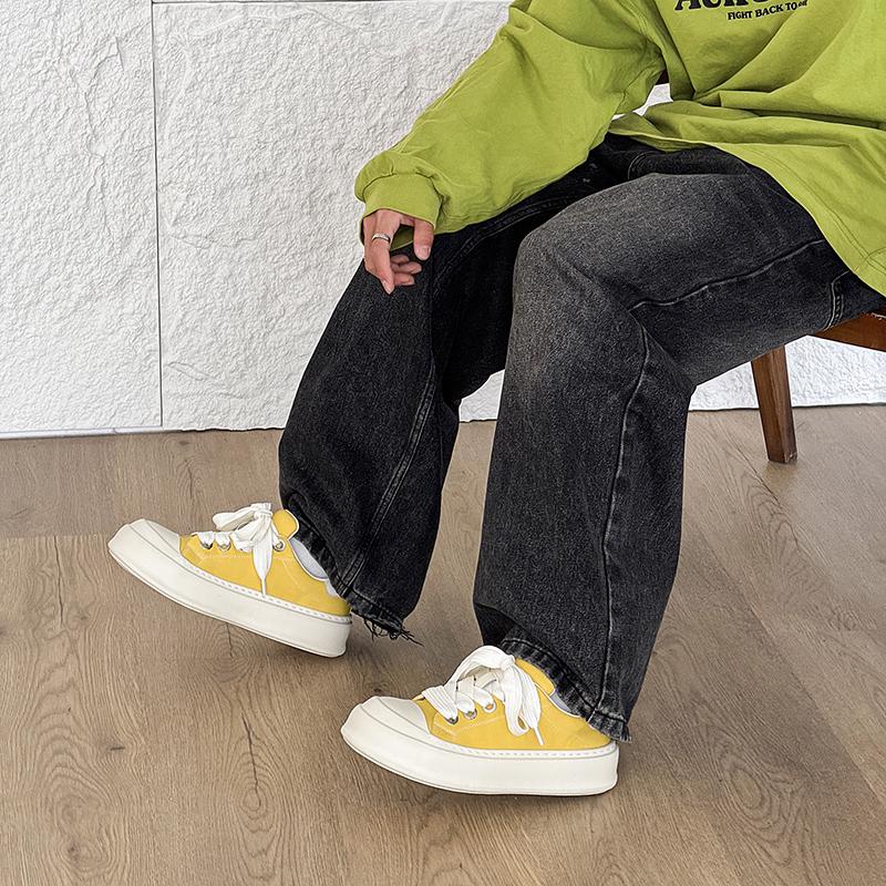 Fashion 2025 Summer Lightweight Canvas Breathable Mesh Men's Casual Shoes Non-Slip Rubber Sole Fashion Streetwear Slip-On Walking Shoes