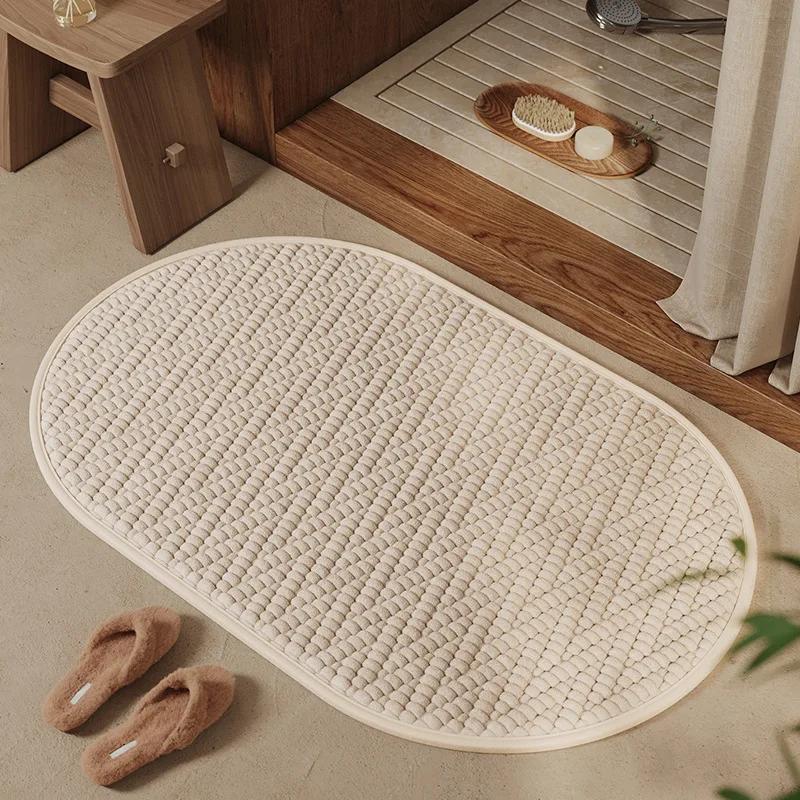 

Bathroom Absorbent Mats Dirty Resistant Washable Floor Mats Kitchen Anti Slip Mats Suitable for Doorways Bathrooms Kitchens 40x60cm