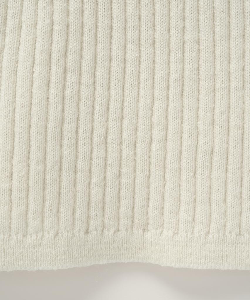 Seteo (W) Cuff Mock Neck Knit Cream