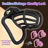 Chastity Cage 3 Rings Penis Ring Cock Cage Fetish Sissy BDSM Sex Toys for Men Adult Fetish Gear Male Urethral Chastity Device