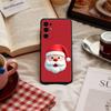 C-Christmas C-Cartoon Santa Silicone  Phone Case For Samsung S 25,24,23,22,30,21,10,9,Ultra,Plus,Lite,FE,4,5 G Soft Black Case