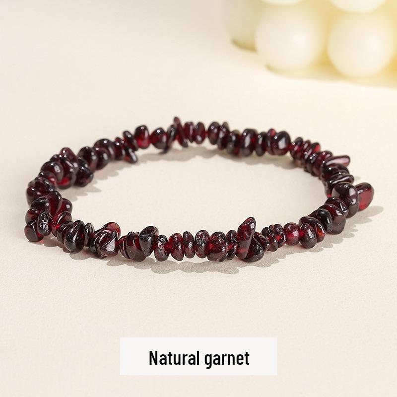 Jingdong Seven-Color Agate Chip Elastic Bracelet
