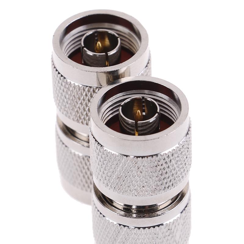 1X N Male Plug To Uhf Pl-259 Pl259 Male Straight Radio Rf Adapter Connector