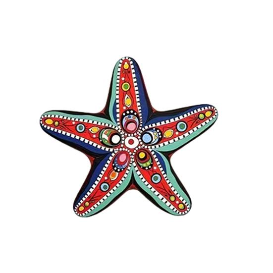 4 Pcs Summer Starfish Coastal Wall Decor Beach Theme Wooden Starfish