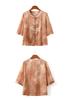 Stylish Seven-Sleeve Shirt for Middle-Aged & Elderly Women - Age-Defying Spring/Summer Fashion