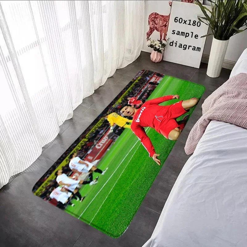 Foot Carpets CR7 Living Room Rug Cristiano Ronaldo Entrance Doormat Bathroom Rug Floor Mat Carpet Anti Slip Home Kitchen Hallway