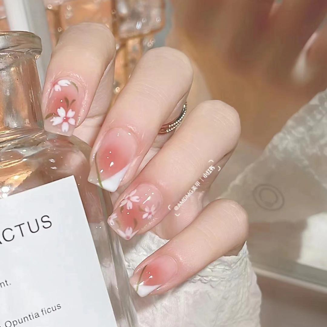 

Прозрачные носимые наклейки для ногтей Tulip C543 Ice - Румяные кончики и отбеливающие накладки