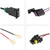 Car LED Fog Light On/Off Switch Wiring Harness Relay Kit 12V Universal Auto Replacement Fog Light Switch Harness Kit
