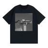 HEISSER VERKAUF Lustige Gesetzlose Katze mit Waffe Meme Vintage Grafik T-Shirt Unisex Mode Lässige O-Ausschnitt T-Shirts Herren Hohe Qualität T-Shirt