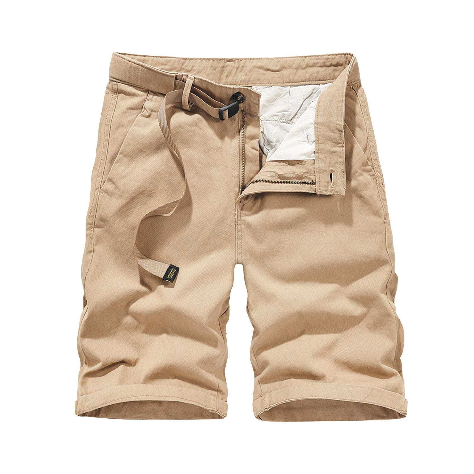

Мужские повседневные цветные карманные пляжные рабочие брюки-карго на открытом воздухе, шорты, брюки 38 хаки