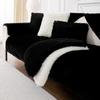 Solid Color Sofa Covers for Living Room Anti-Slip Dustproof Sofa Covers Universal Washable Sofas Plush Sofa Cushion Mat
