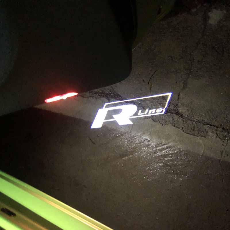 For VOLKSWAGEN VW Hot Sale LED Car Door Logo Projector Light Accessories for VW R Golf 5 6 7 GTI GTD GTE CC Passat B6 B7 B8 B9 C