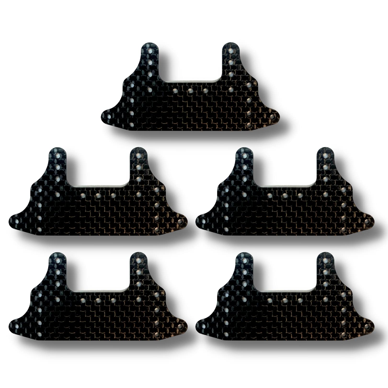 

TAGATORON Carbon Rear Brake Bumper 5 Compatible with Mini 4WD (1. Black, pieces)