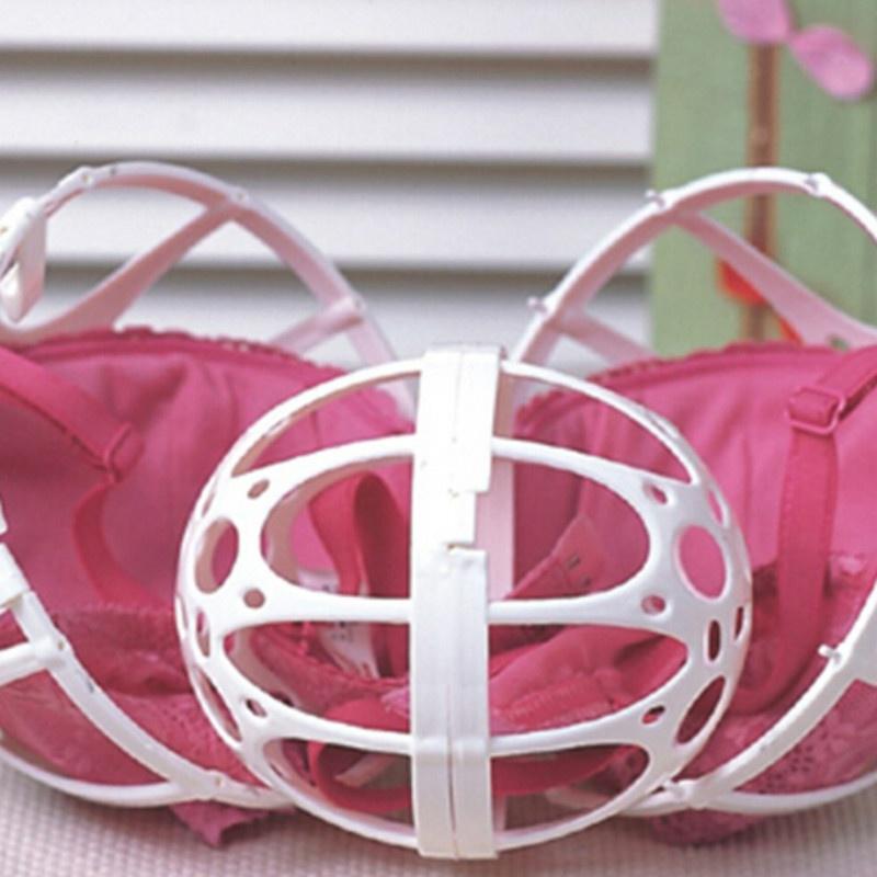 1pcs Home Convenient Bubble Bra Double Ball Saver Washer Bra Laundry Wash Washing Ball
