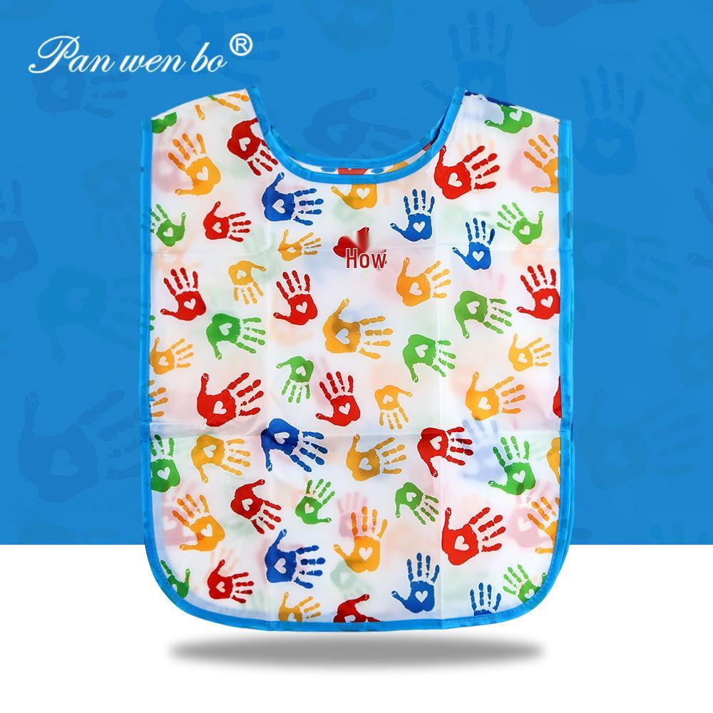 Children's Long-Sleeve Art Smock & Bib - Anti-Stain for Early Education and Kindergarten