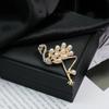 Elegant Versatile Light Luxury Corsage Brooch with Niche Design - Anti-Exposure Pin