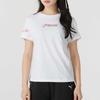 Puma Sports Lifestyle Series Casual Pullover Letter Breathable Short Sleeve T-Shirt Women T-Shirts White 633082-02